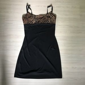 Black Rampage Cheetah Print Dress